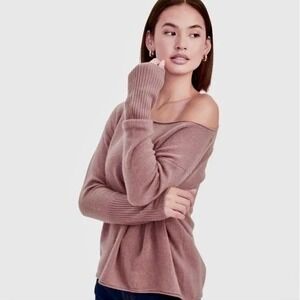 NAADAM Cashmere Boatneck Sweater Pullover Mink Brown Knit Knitwear Medium